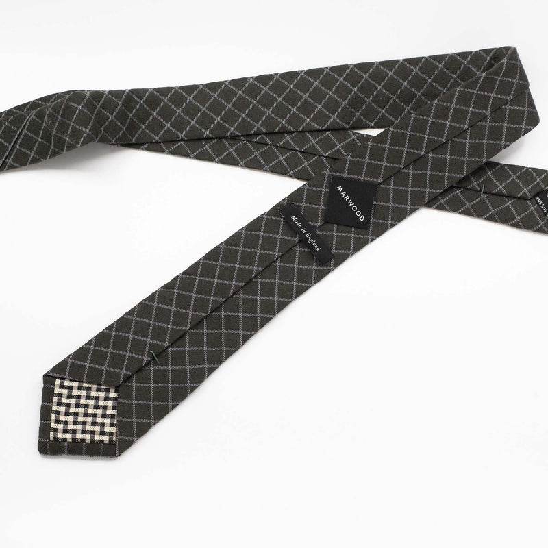 Green 'Organic Embroidered' Tie