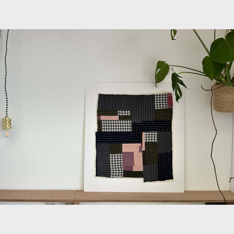 Textile artwork IX by B.French (57cm x 50cm)