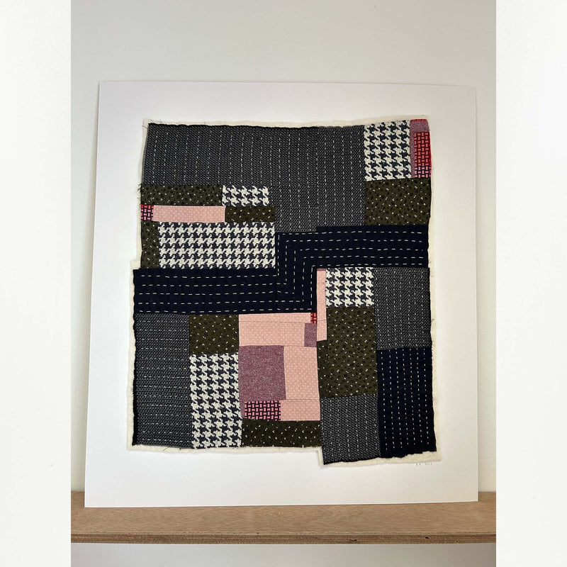 Textile artwork IX by B.French (57cm x 50cm)