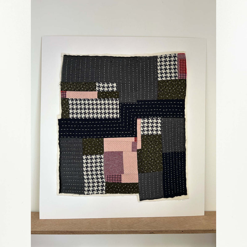 Textile artwork IX by B.French (57cm x 50cm)