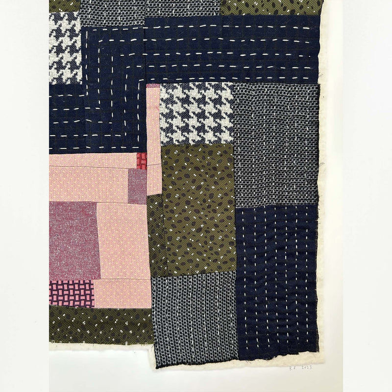 Textile artwork IX by B.French (57cm x 50cm)
