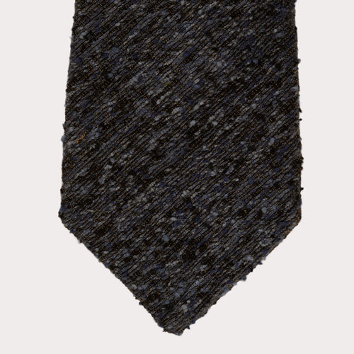 Denim Slub Silk Woven Tie
