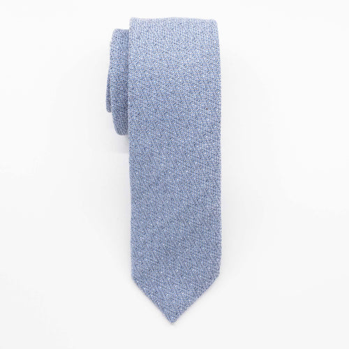Soft Blue Herringbone Woven Tie