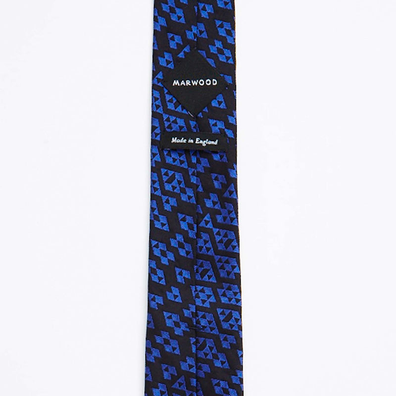 Cobalt Harlequin Silk Tie