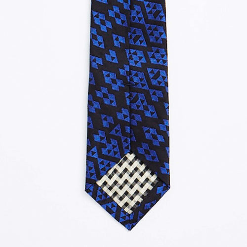 Cobalt Harlequin Silk Tie