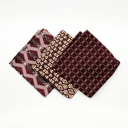 Harlequin  Silk Jacquard Pocket Square