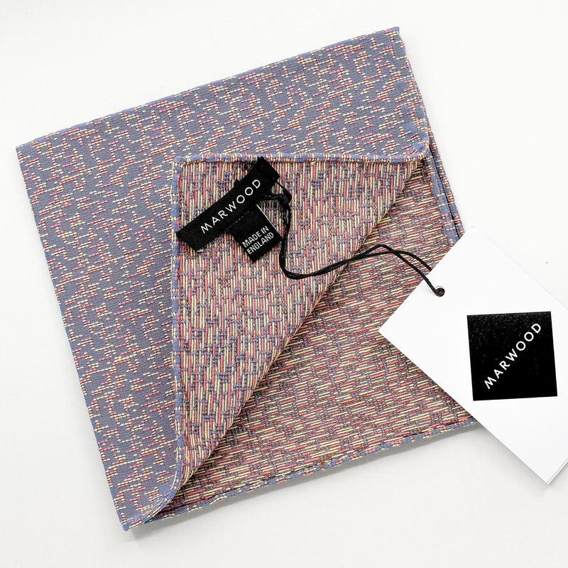 Lilac Dash Silk Jacquard Pocket Square