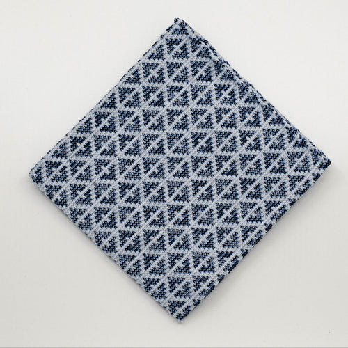 Ice Blue Jacquard Pocket Square