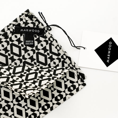 Monochrome Jacquard Pocket Square