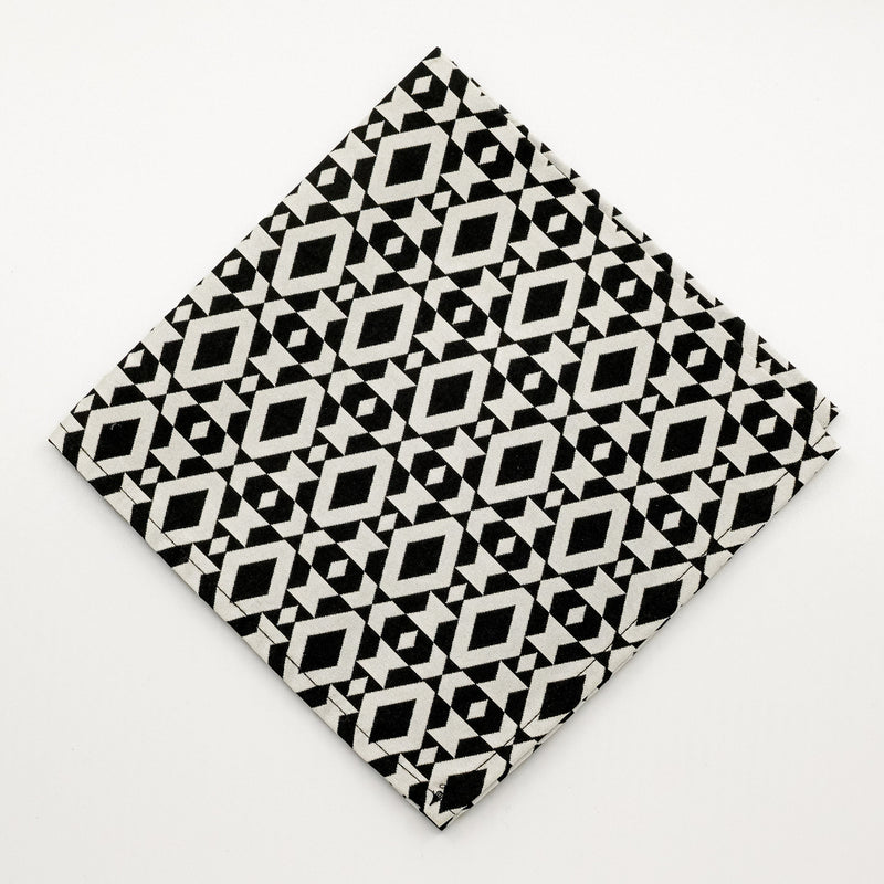 Monochrome Jacquard Pocket Square