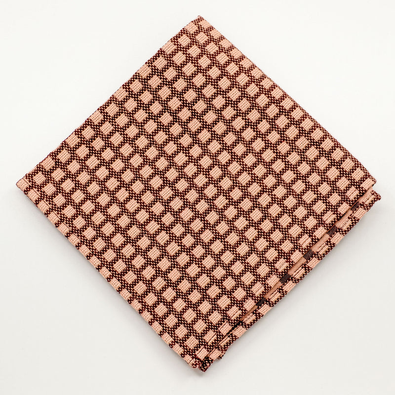 Pink Square Cotton Pocket Square