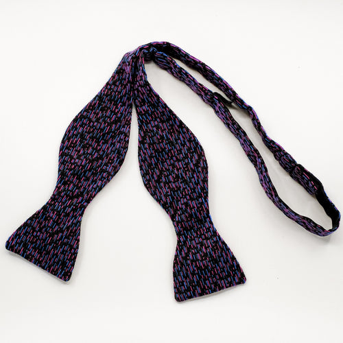 Multi-coloured Fleck Silk Self-tie Bow Tie