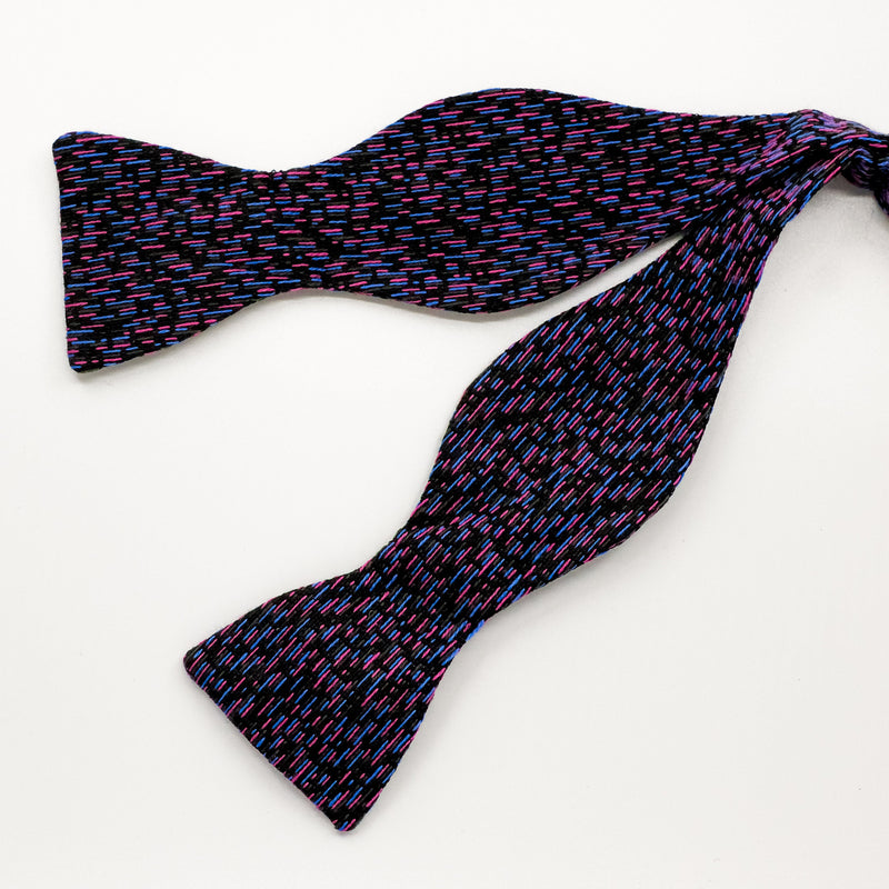 Multi-coloured Fleck Silk Self-tie Bow Tie