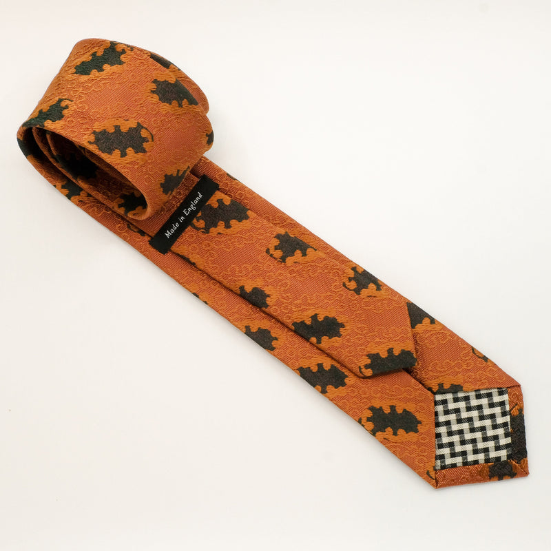 Bright Copper Motif Tie