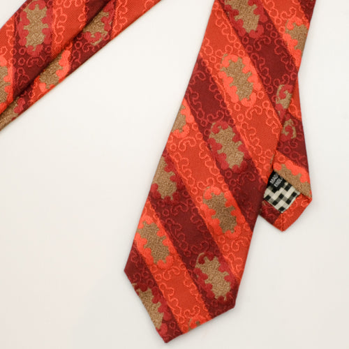 Red Vibrant Stripe Tie