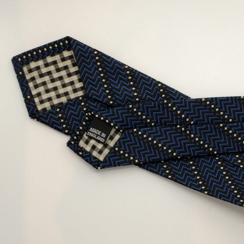 Navy Zig Zag Tie