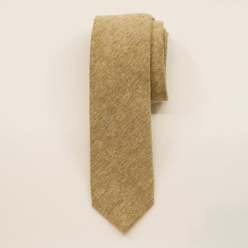 Beige Summer Silk Woven Tie