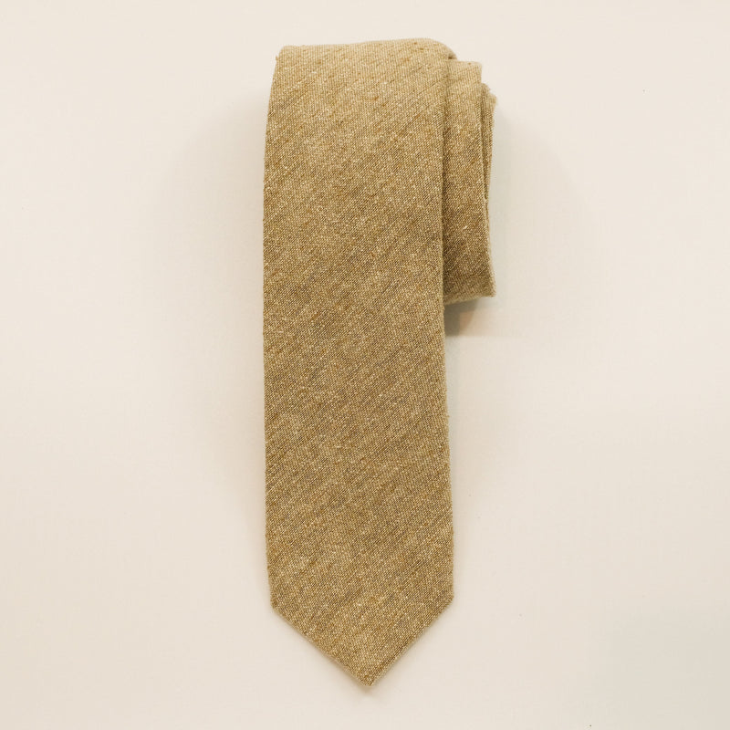 Beige Summer Silk Woven Tie