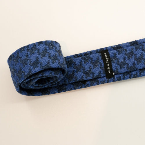 Cobalt Blue Houndstooth Tie
