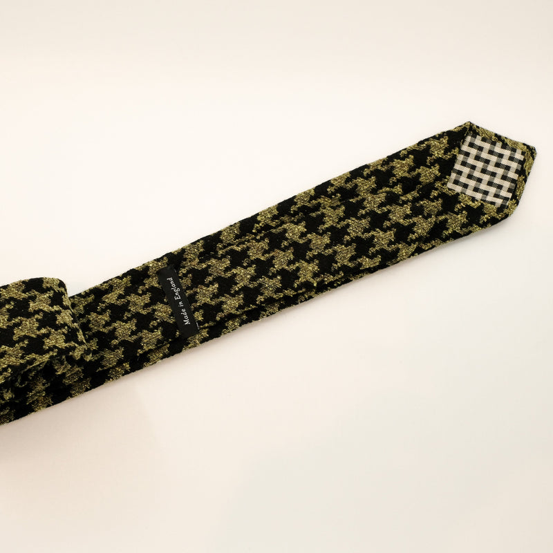 Green/Black Houndstooth Tie