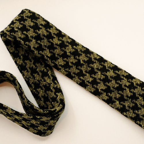 Green/Black Houndstooth Tie