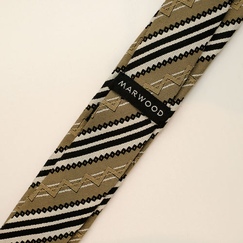 Very Skinny Silk Rep Stripe Tie