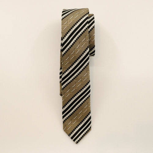 Very Skinny Silk Rep Stripe Tie