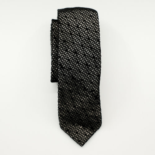 Black /Grey Mesh Lace Tie