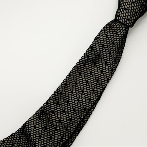 Black /Grey Mesh Lace Tie