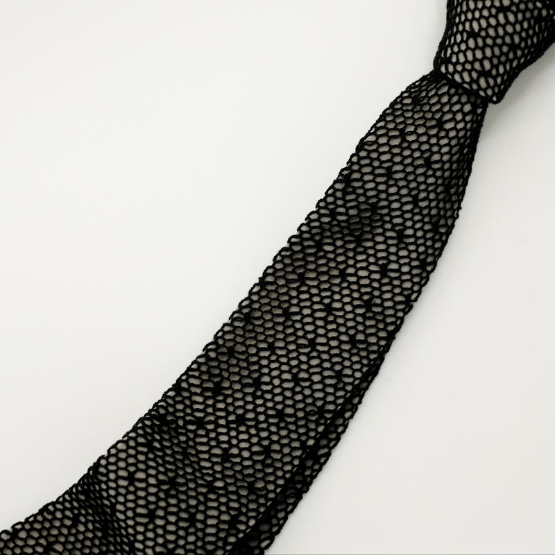 Black /Grey Mesh Lace Tie