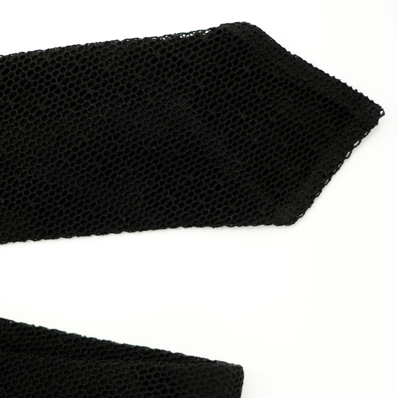 X Wide "Kipper" Mesh Lace Tie