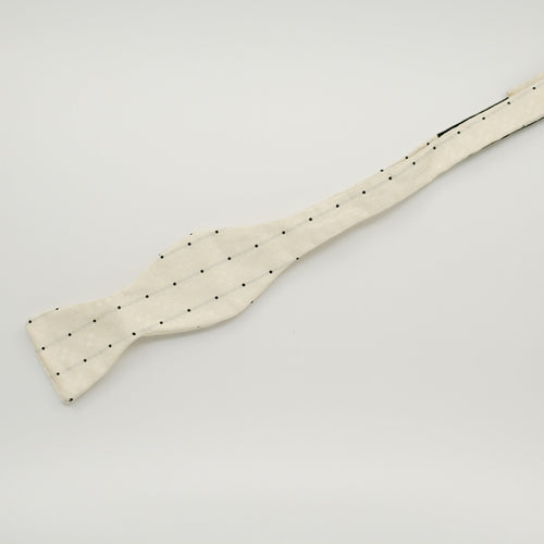 Cream Gatsby Silk Self-Tie Bow Tie