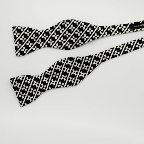 Black Star Silk Self-Tie Bow Tie