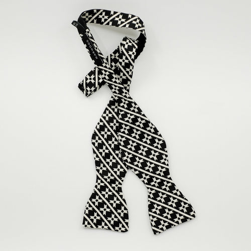Black Star Silk Self-Tie Bow Tie