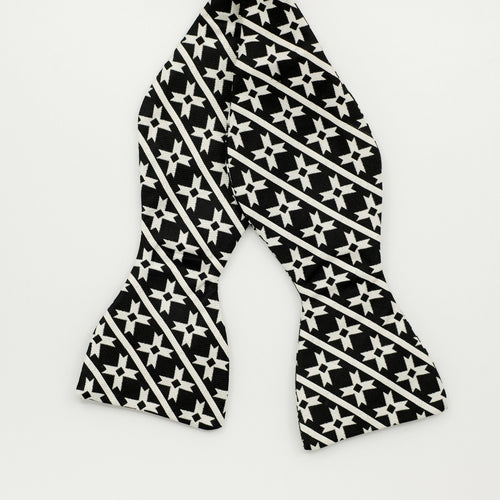 Black Star Silk Self-Tie Bow Tie