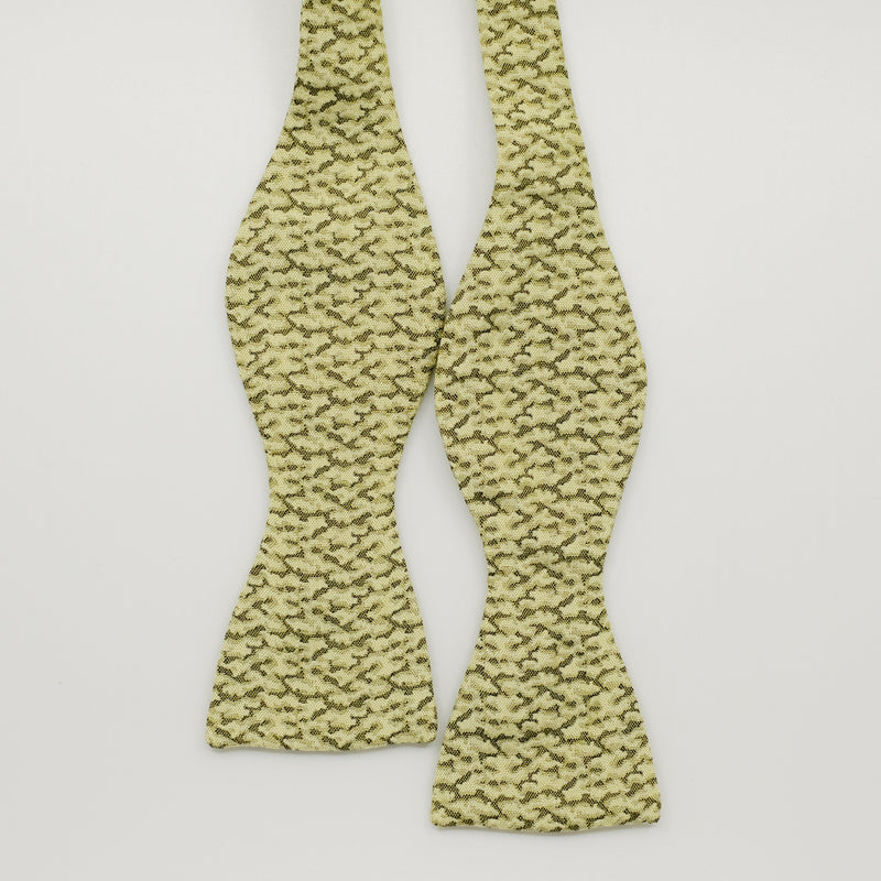 Citrus Camo Clouds Silk Bow Tie