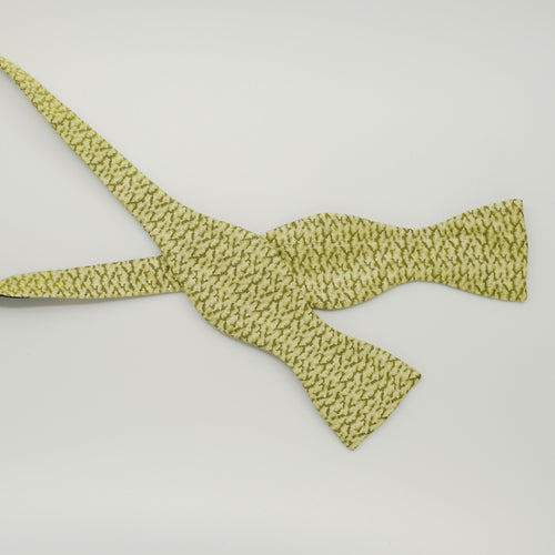 Citrus Camo Clouds Silk Bow Tie