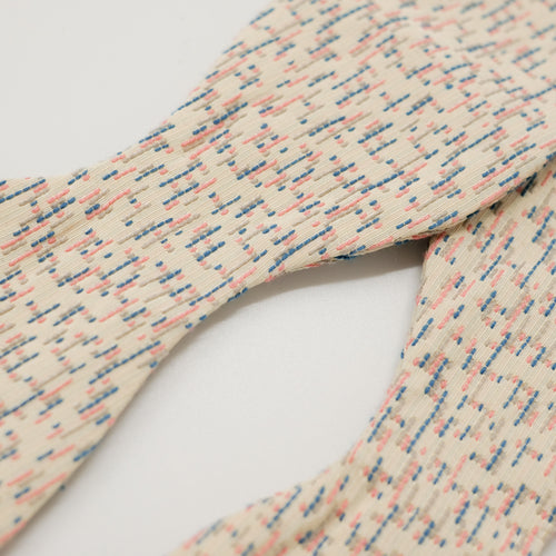 Cream Fleck Silk Bow Tie