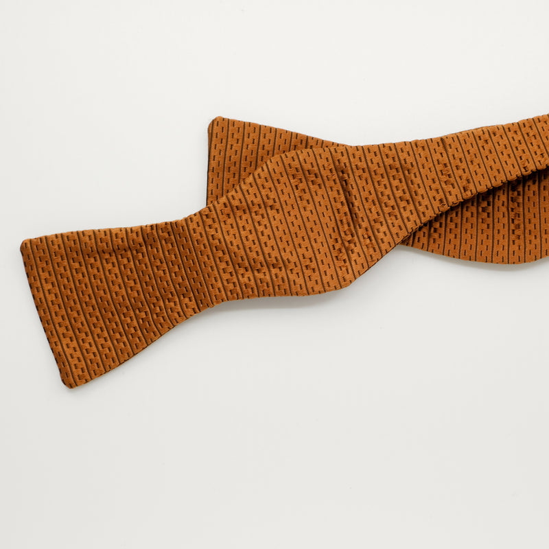 Copper Silk Bow Tie