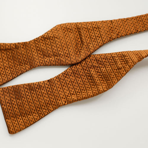Copper Silk Bow Tie