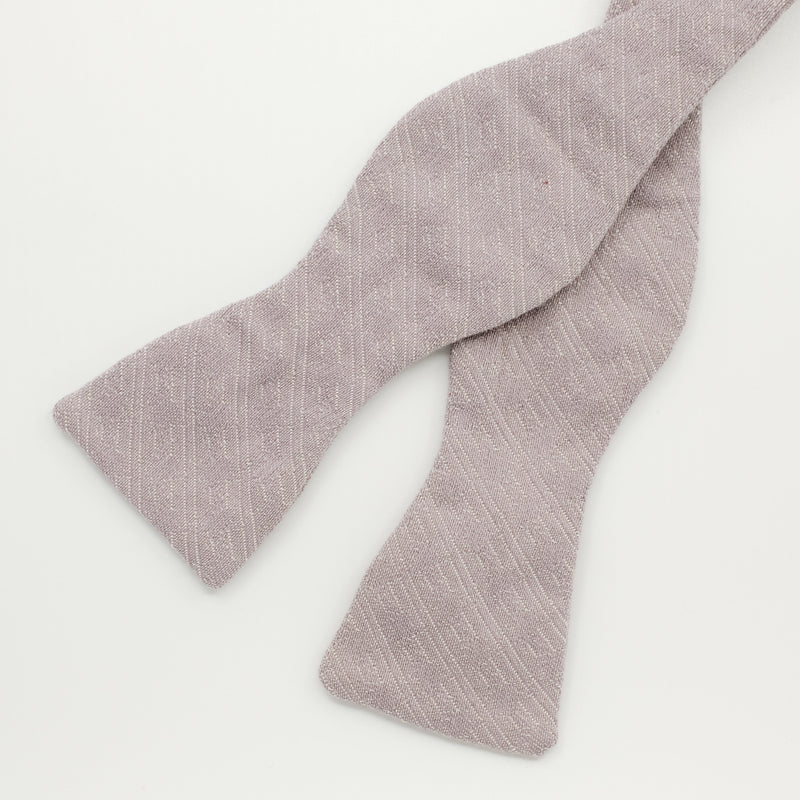 Soft Lilac Woven Bow Tie