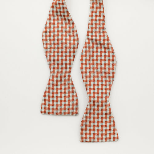 orange gingham bow tie