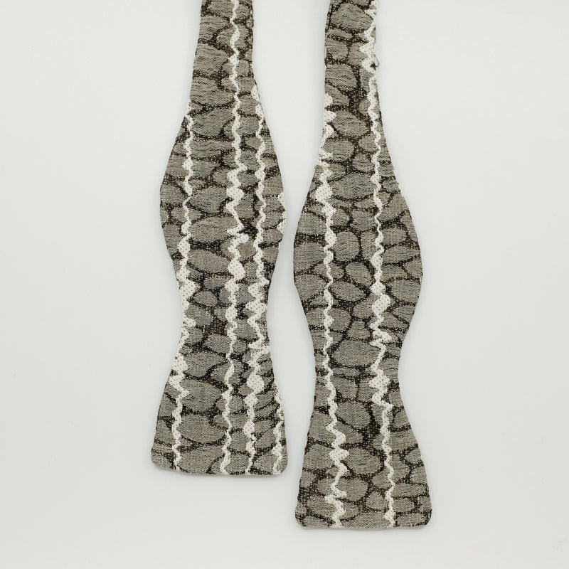 gray bow tie made in england