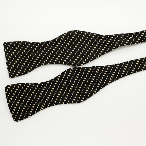 black bow tie silk 