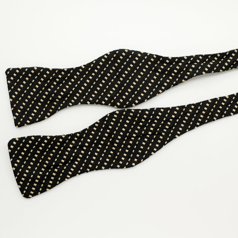 black bow tie silk 