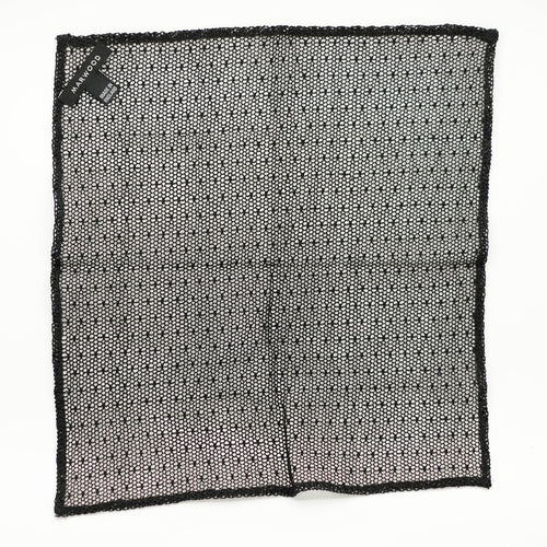 Black Mesh Lace Pocket Square