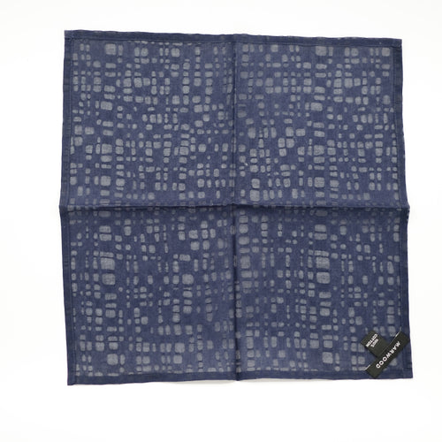 Navy Cotton Pocket Square