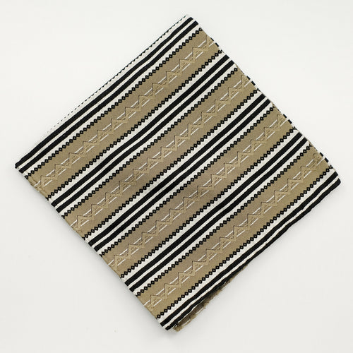 gold stripe pocket square