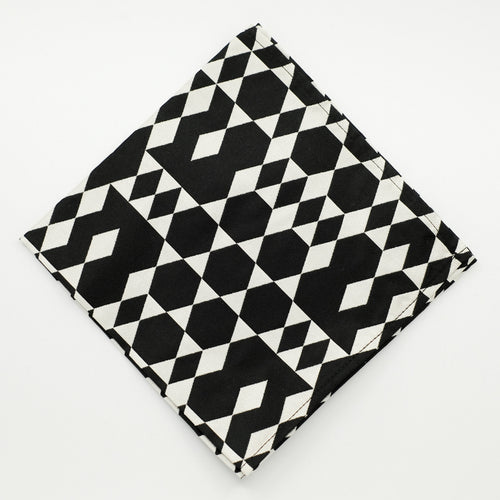 Giant Geo Jacquard Pocket Square