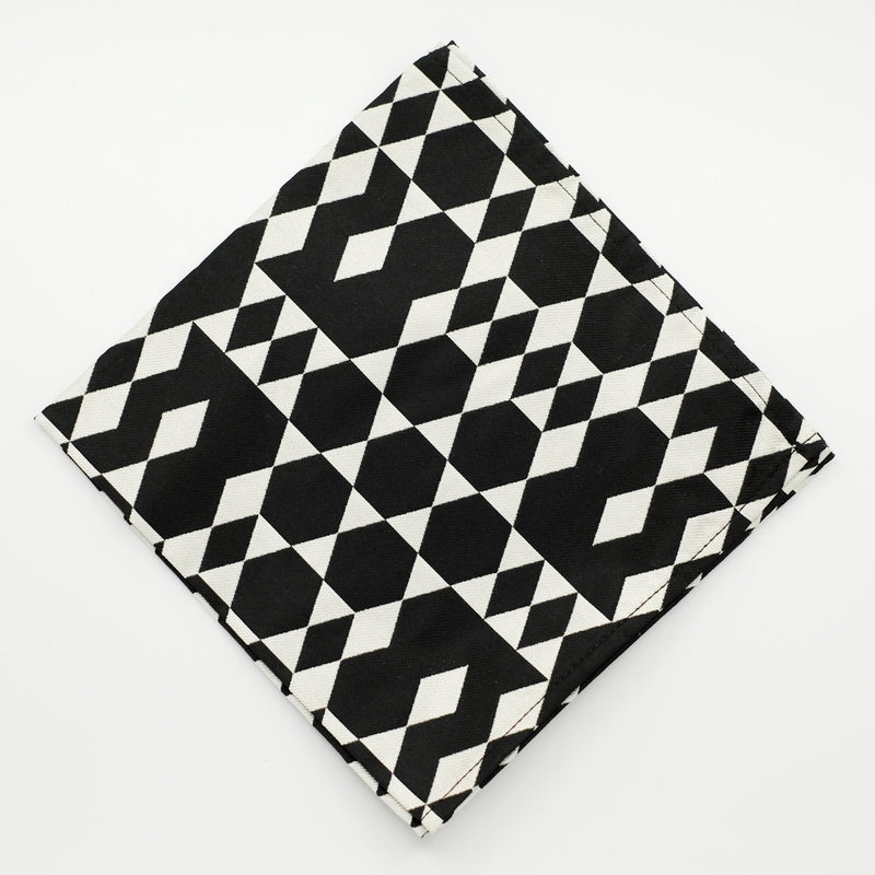 Giant Geo Jacquard Pocket Square